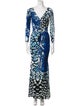 Roberto Cavalli Printed Long Dress
