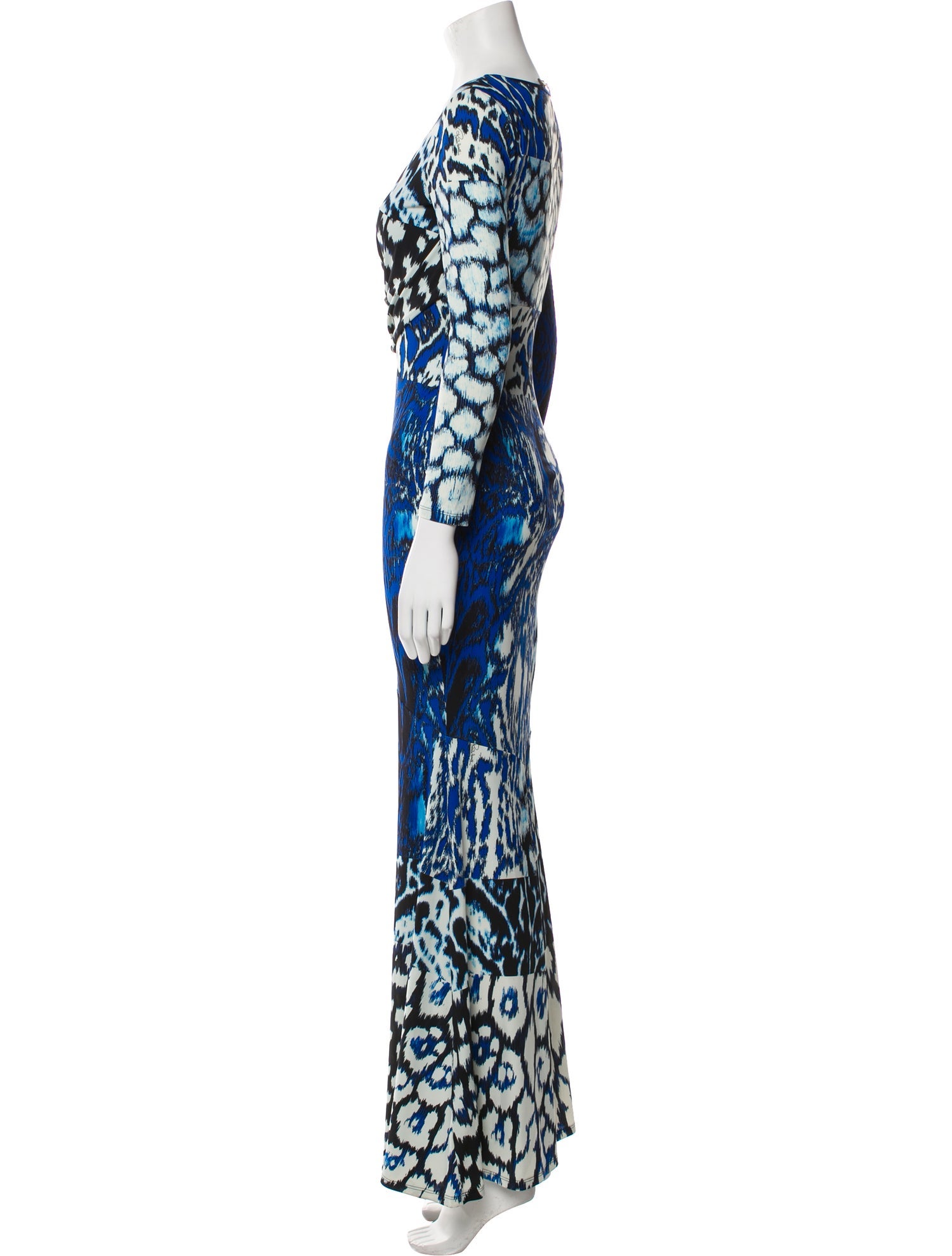 Roberto Cavalli Printed Long Dress