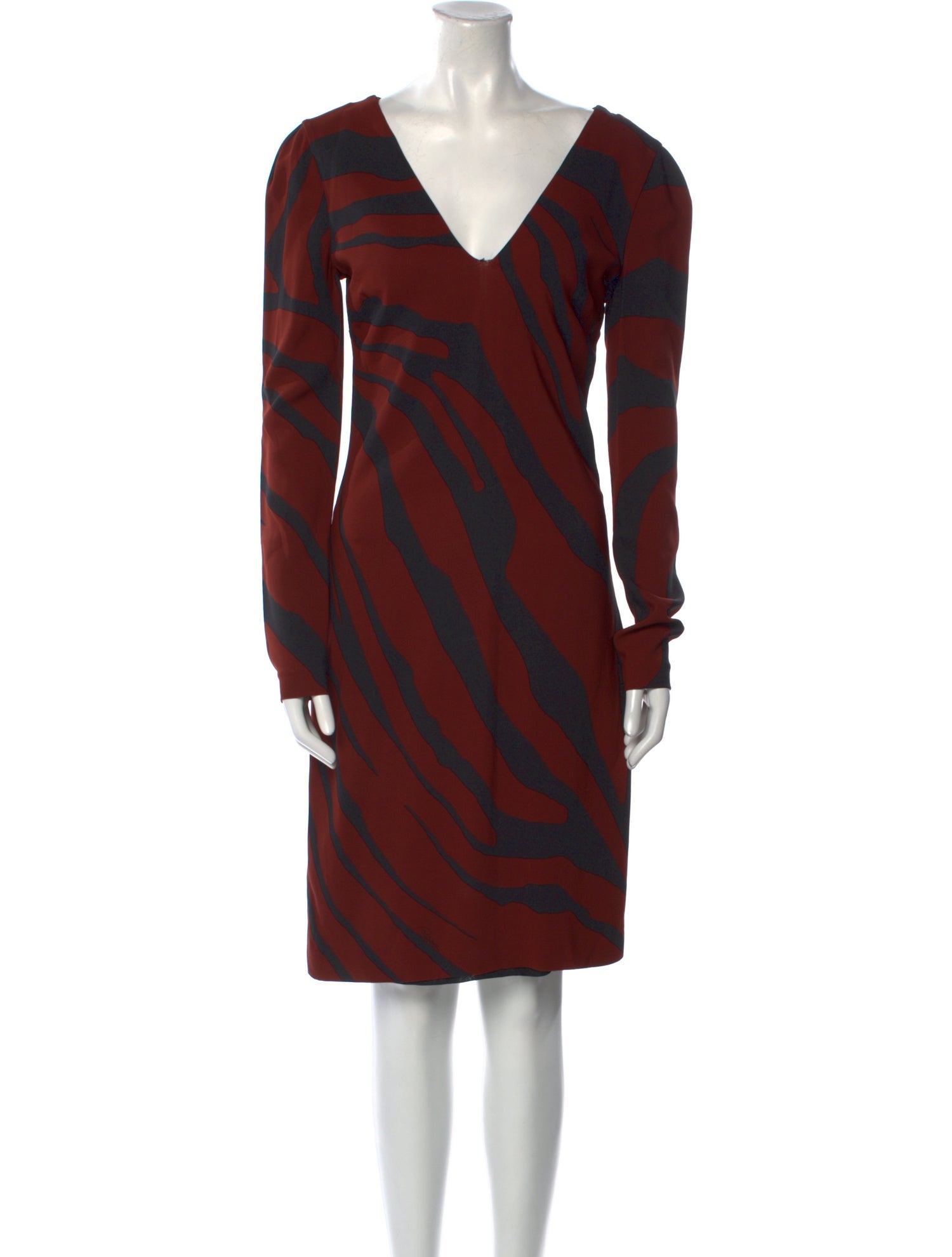 Roberto Cavalli Striped Knee-Length Dress w/ Tags