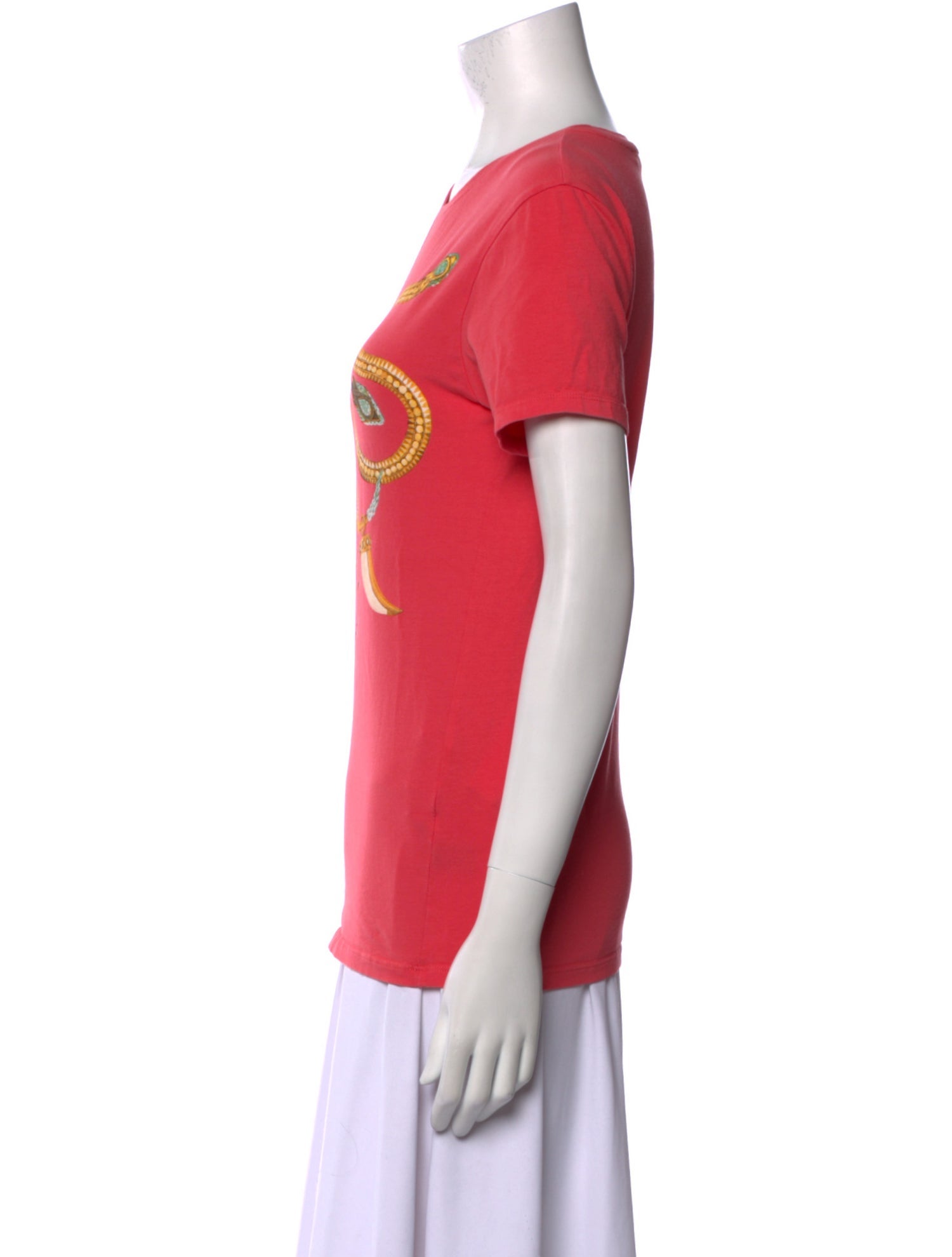 Roberto Cavalli Graphic Print Crew Neck T-Shirt