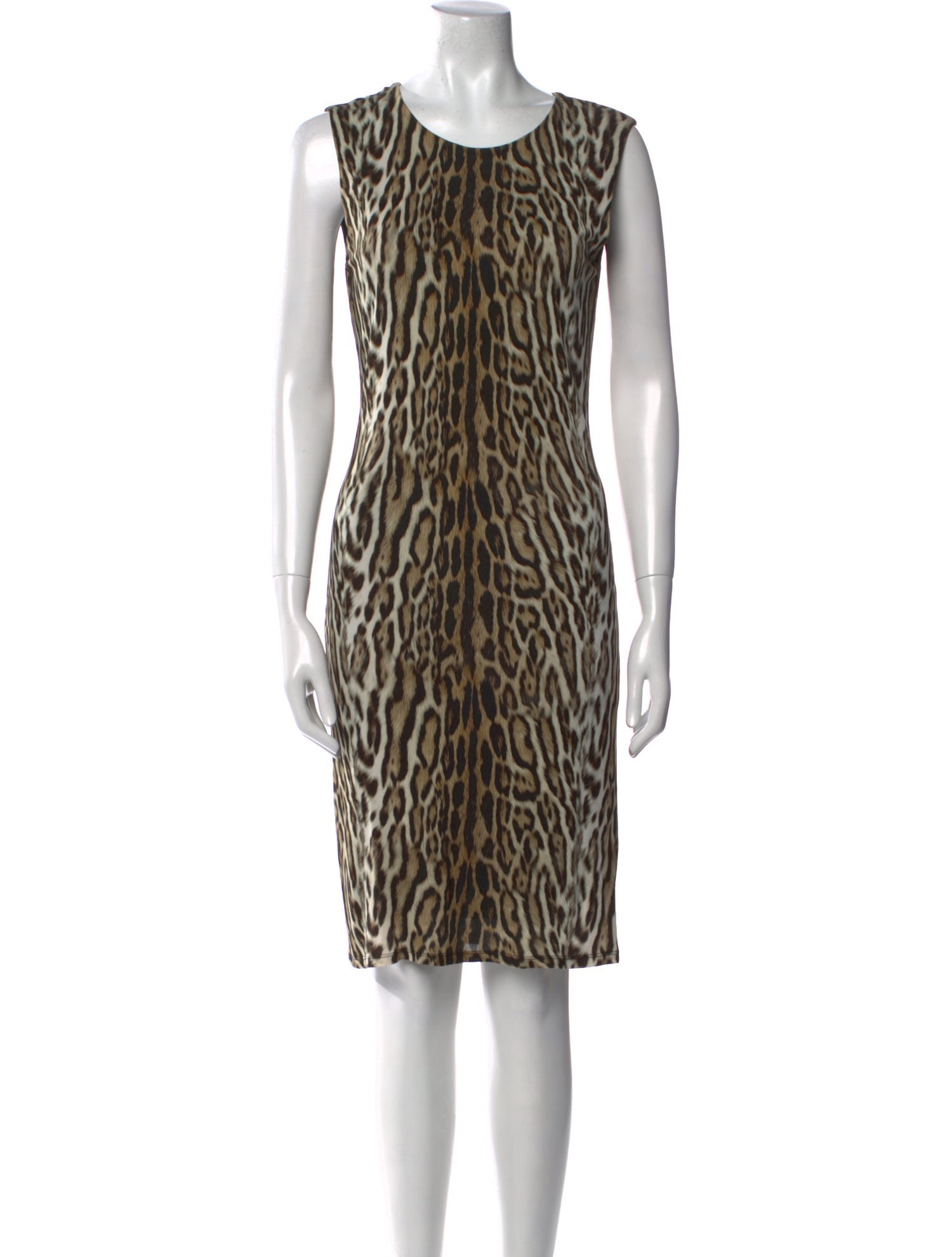 Roberto Cavalli Animal Print Knee-Length Dress