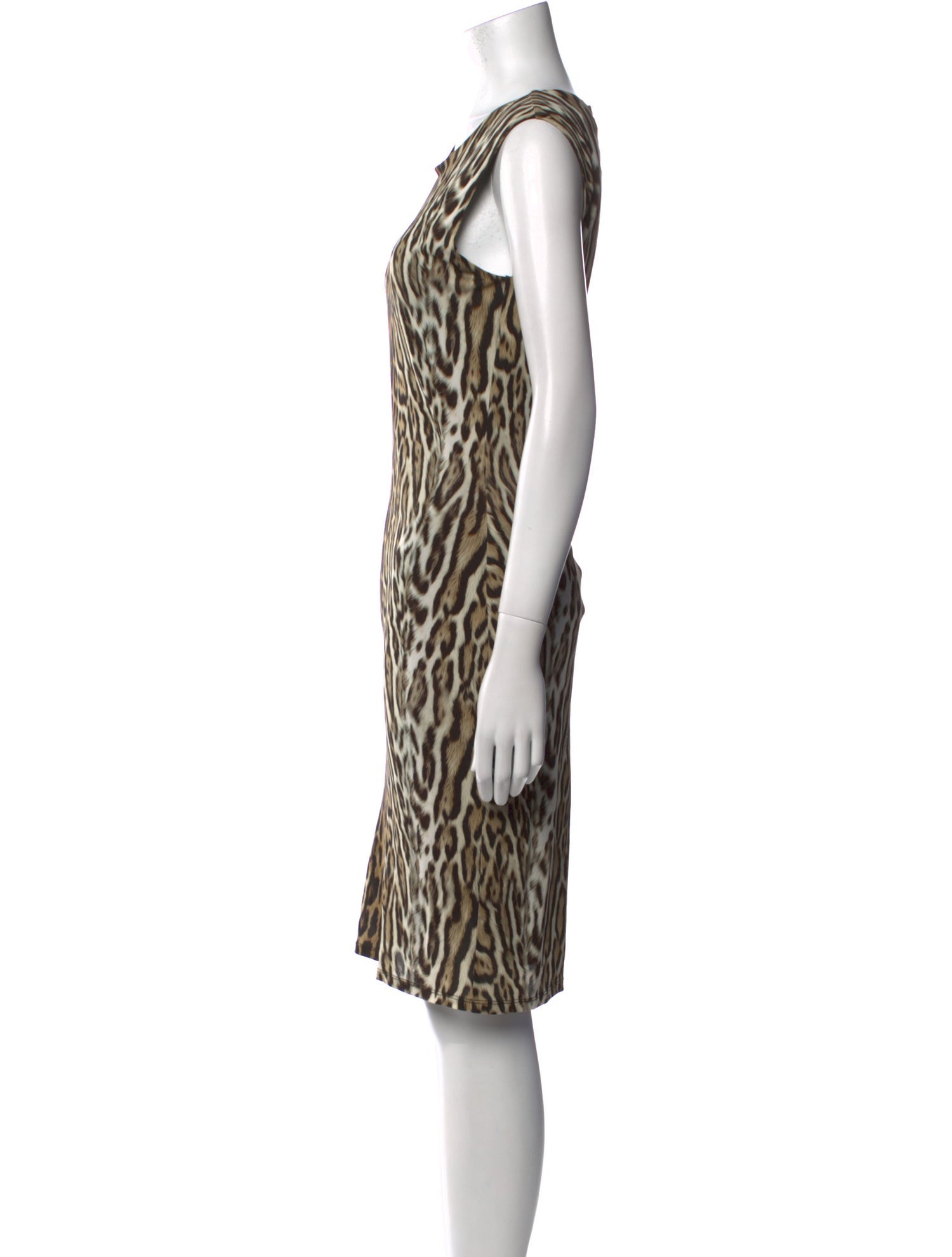 Roberto Cavalli Animal Print Knee-Length Dress