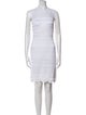 Roberto Cavalli Crew Neck Mini Dress