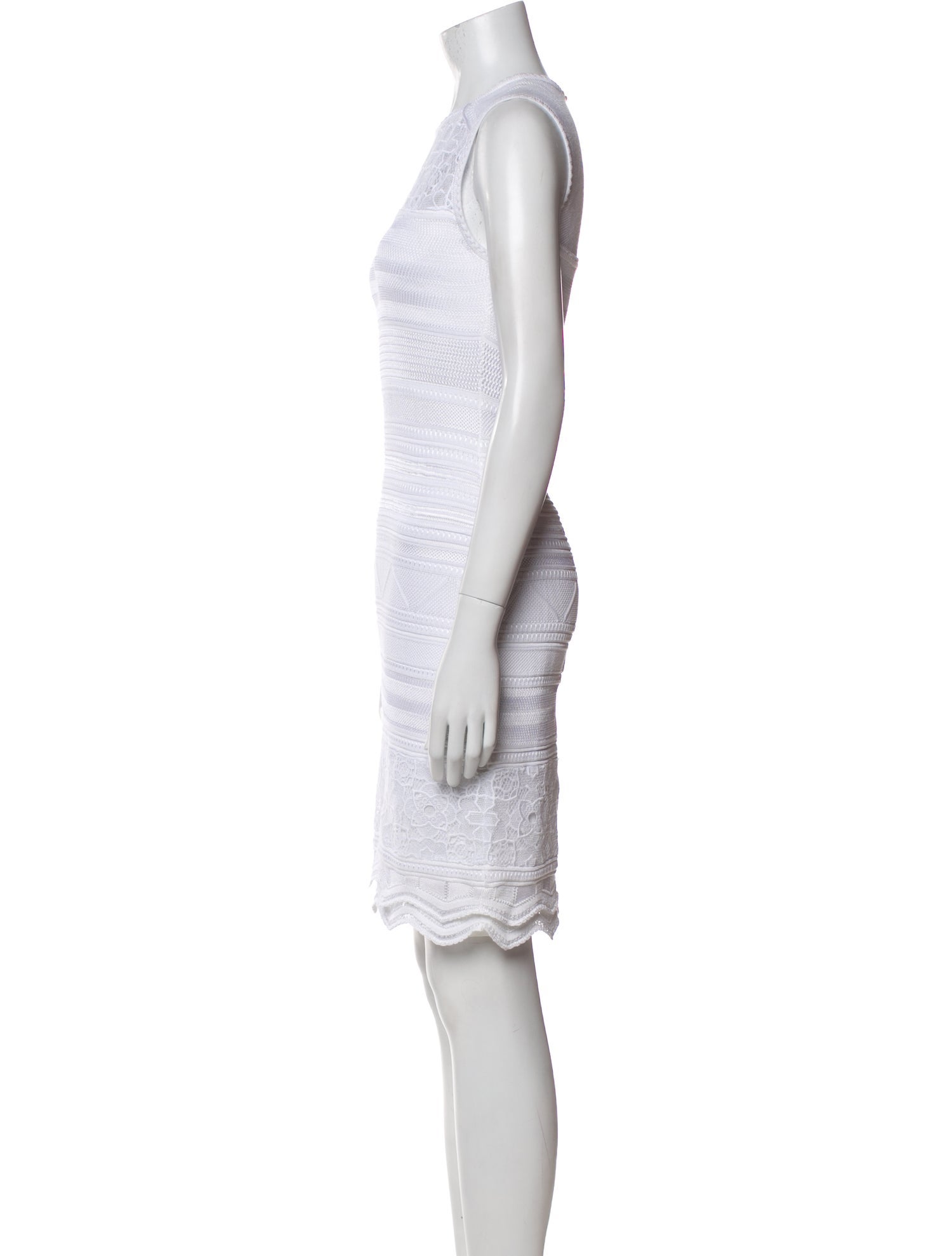 Roberto Cavalli Crew Neck Mini Dress