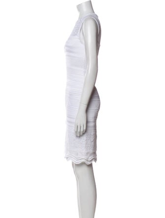 Roberto Cavalli Crew Neck Mini Dress