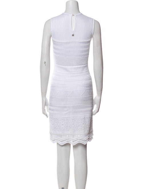 Roberto Cavalli Crew Neck Mini Dress