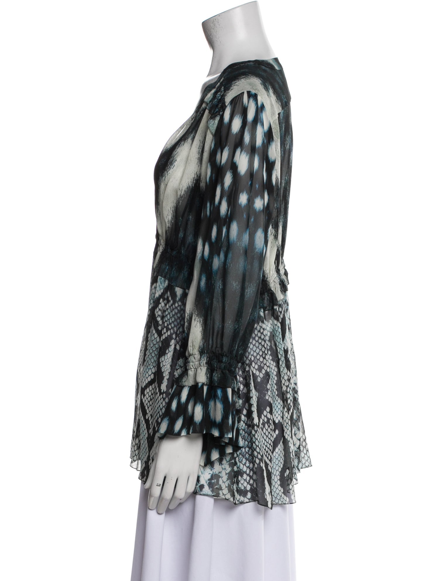 Roberto Cavalli Silk Printed Blouse