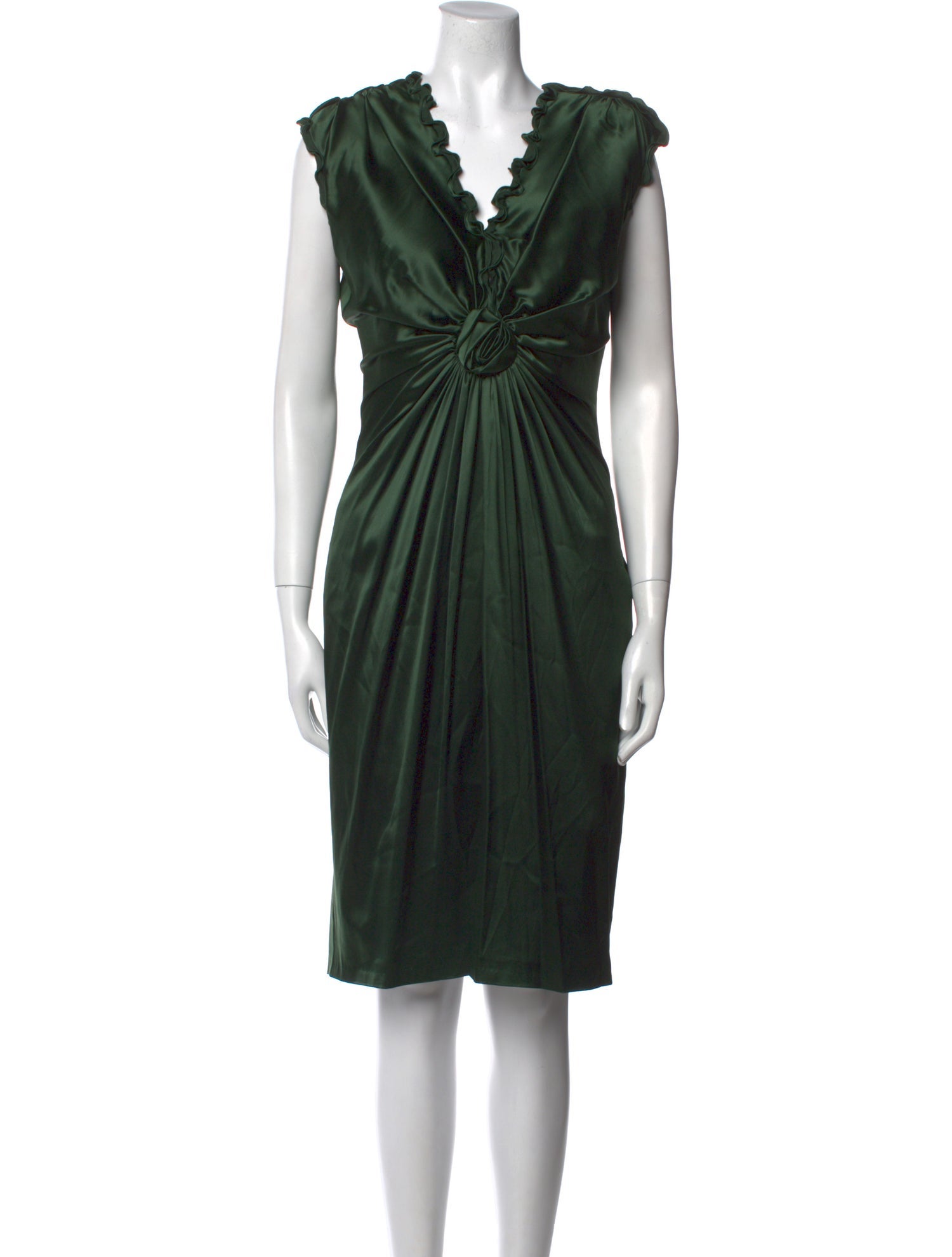 Roberto Cavalli Silk Knee-Length Dress