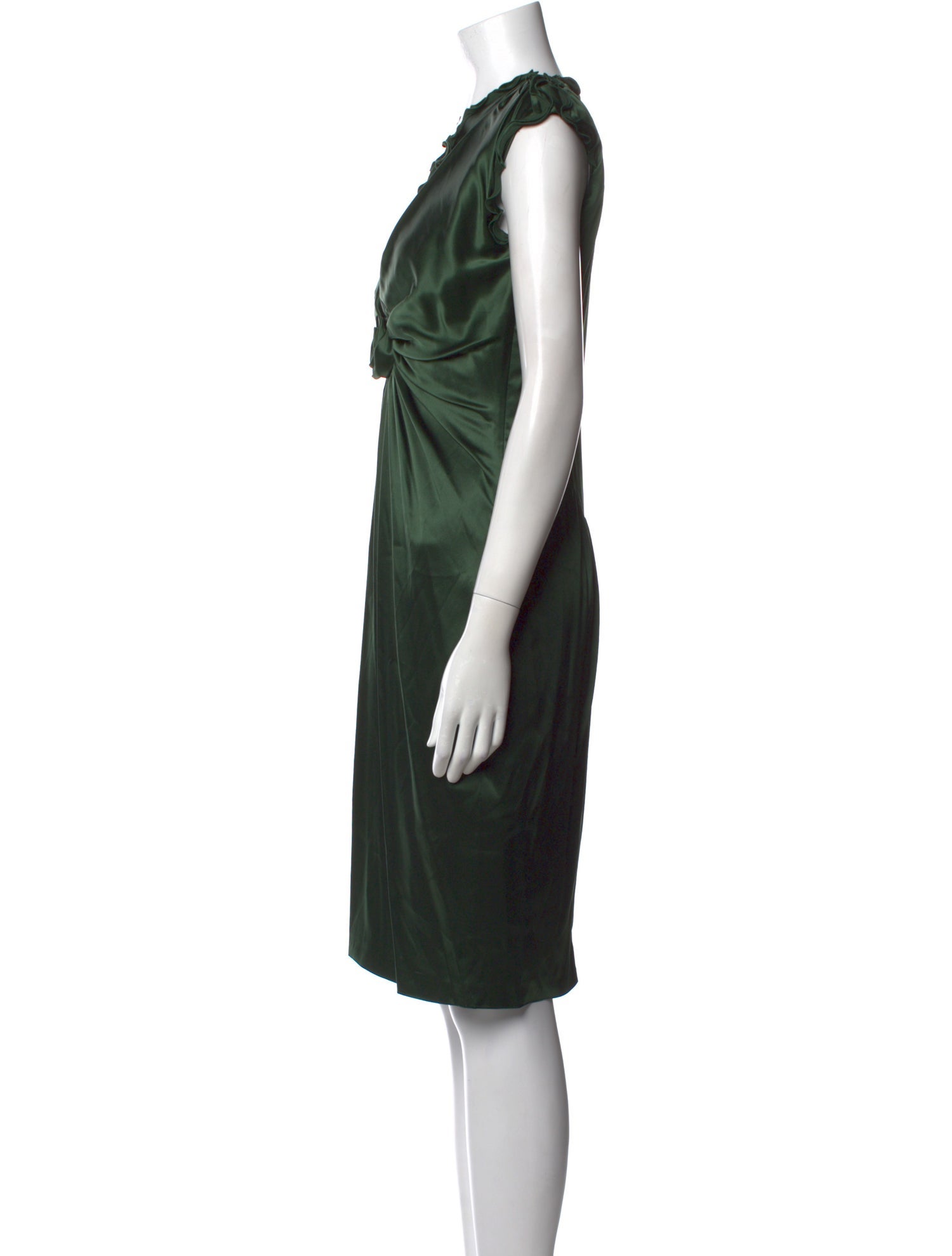 Roberto Cavalli Silk Knee-Length Dress