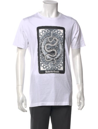 Roberto Cavalli Graphic Print Crew Neck T-Shirt