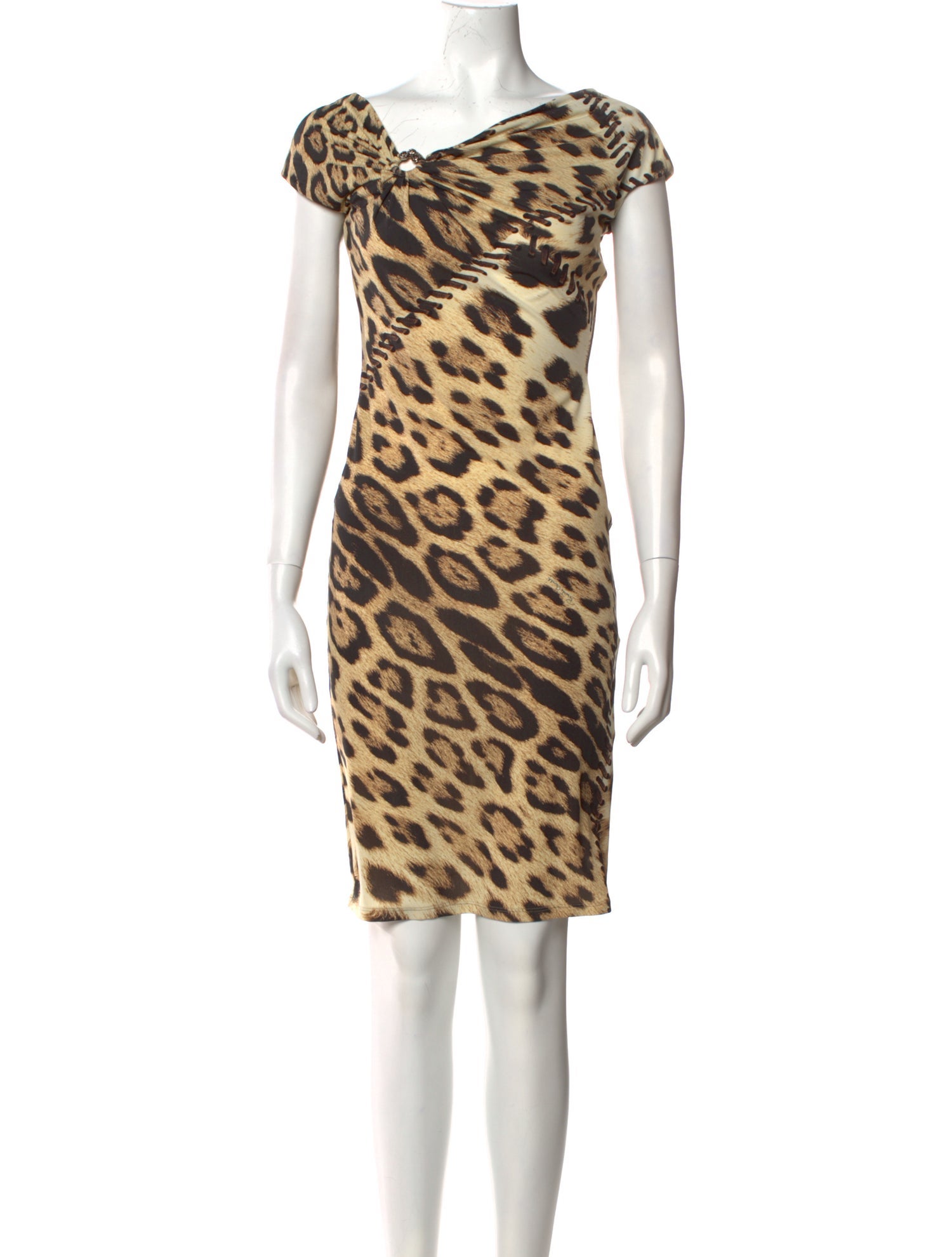 Roberto Cavalli Nylon Knee-Length Dress
