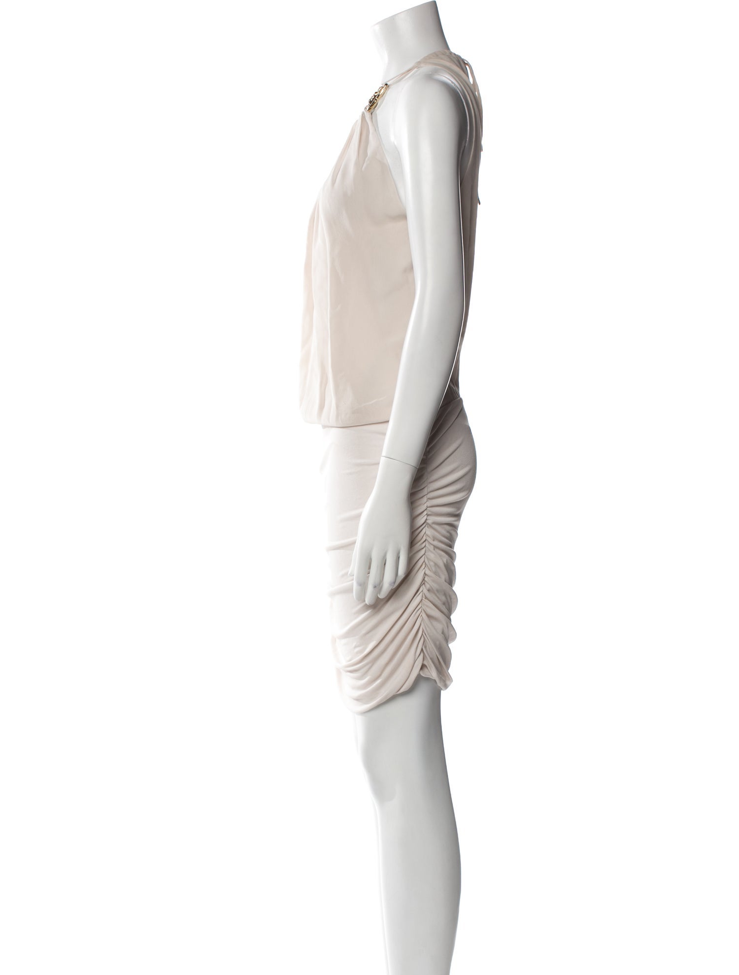 Roberto Cavalli Crew Neck Mini Dress