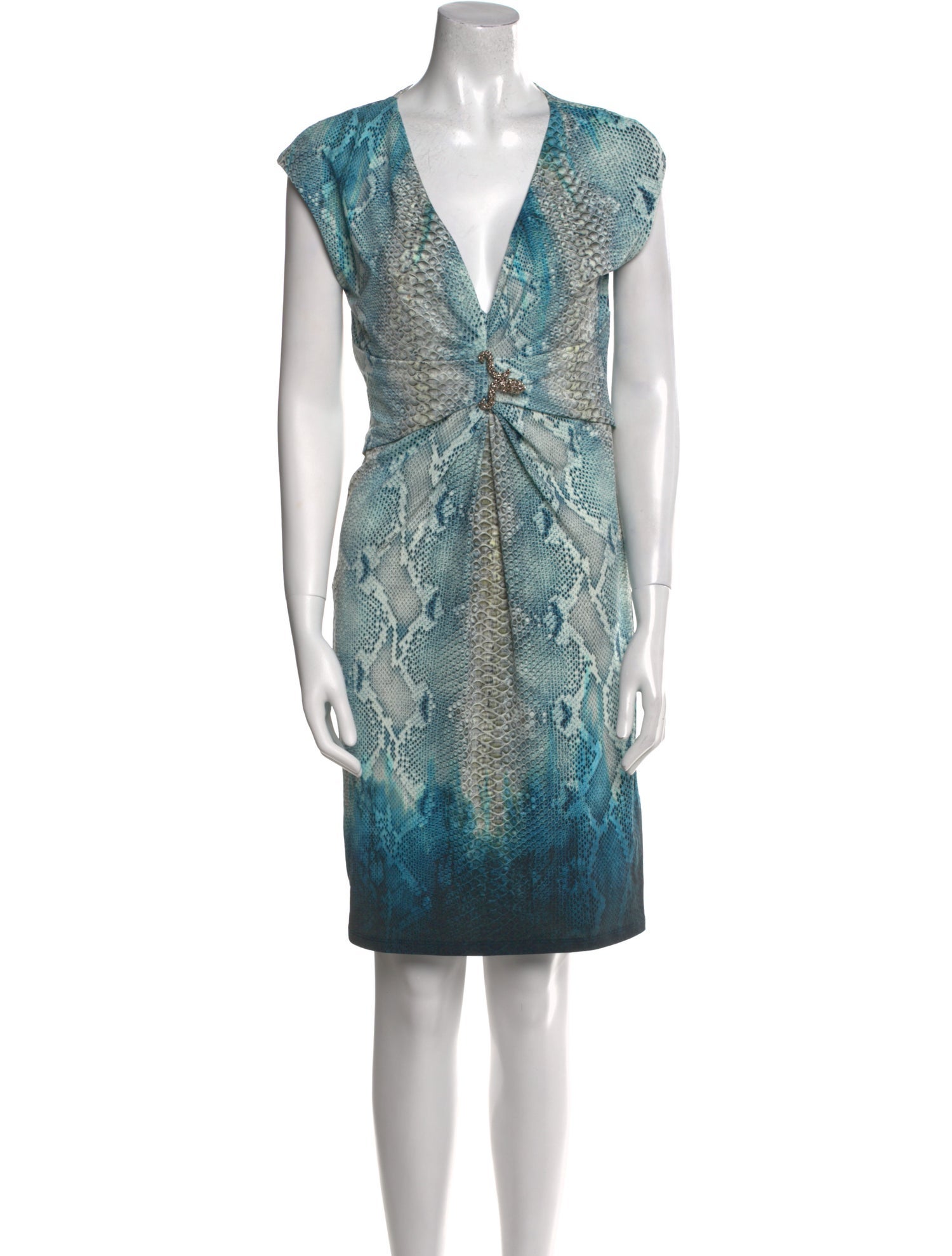 Roberto Cavalli Nylon Knee-Length Dress