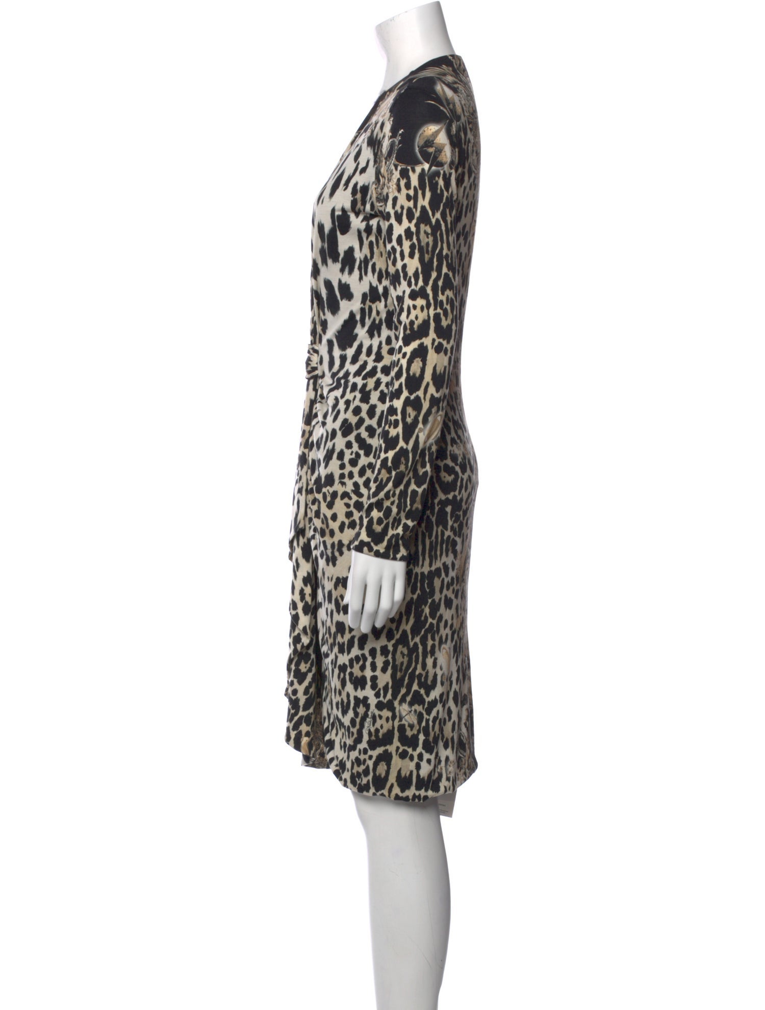 Roberto Cavalli Animal Print Knee-Length Dress