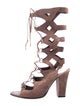 Roberto Cavalli Suede Gladiator Sandals