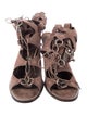 Roberto Cavalli Suede Gladiator Sandals