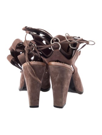 Roberto Cavalli Suede Gladiator Sandals