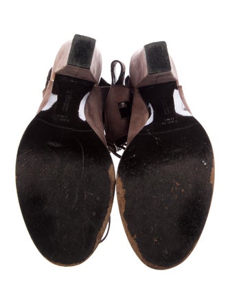 Roberto Cavalli Suede Gladiator Sandals