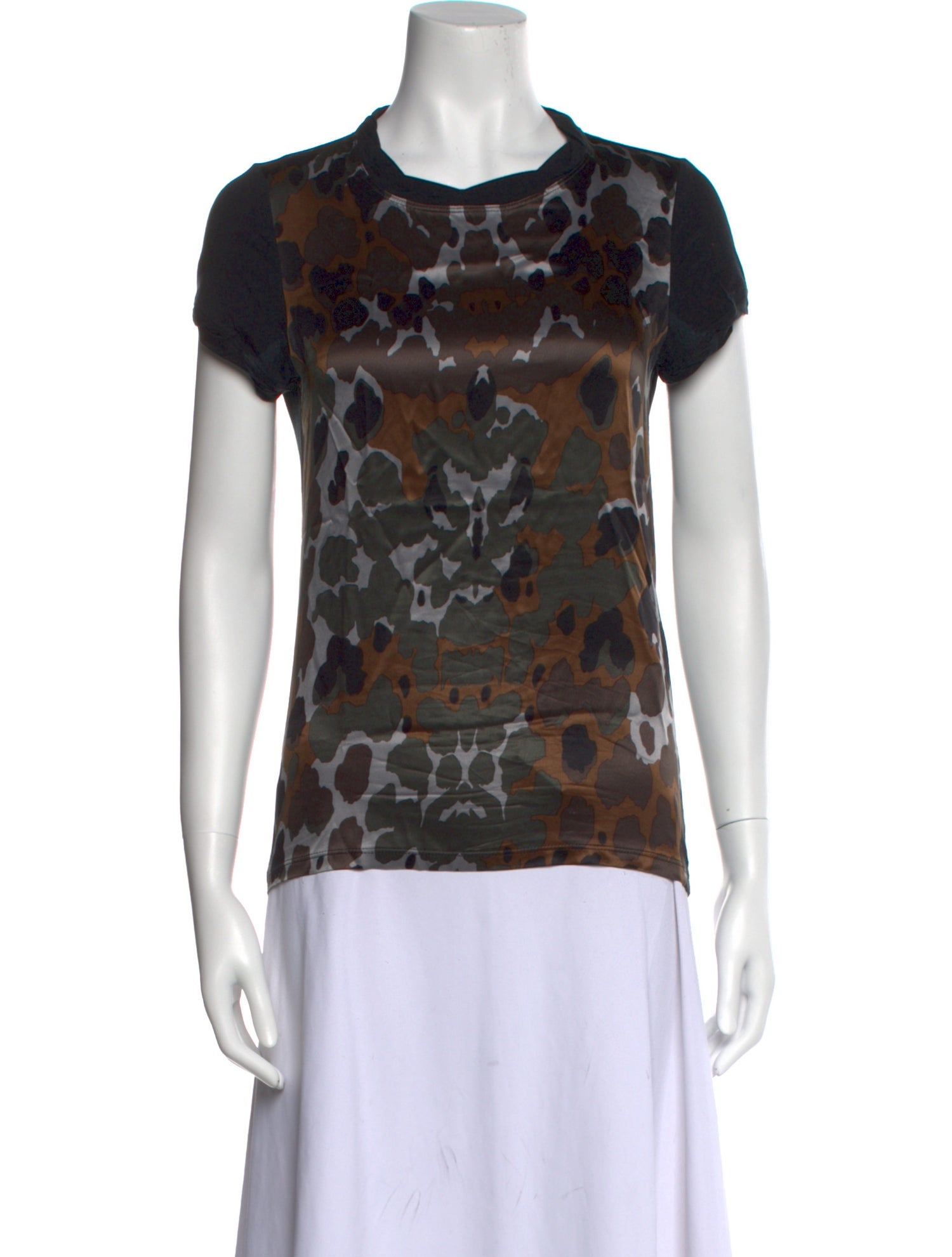 Roberto Cavalli Printed Crew Neck T-Shirt