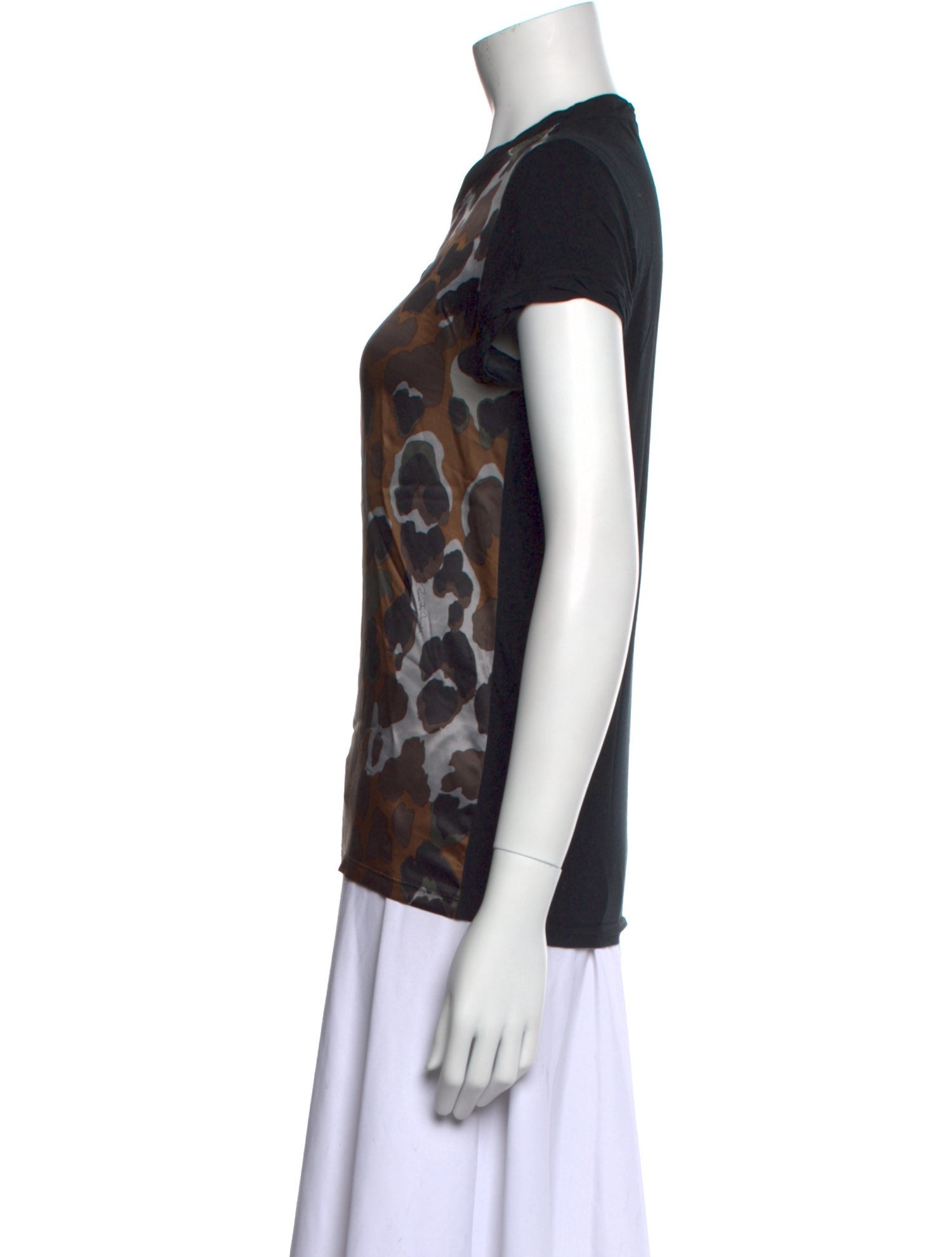 Roberto Cavalli Printed Crew Neck T-Shirt