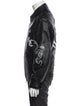 Roberto Cavalli Lamb Leather Printed Cardigan