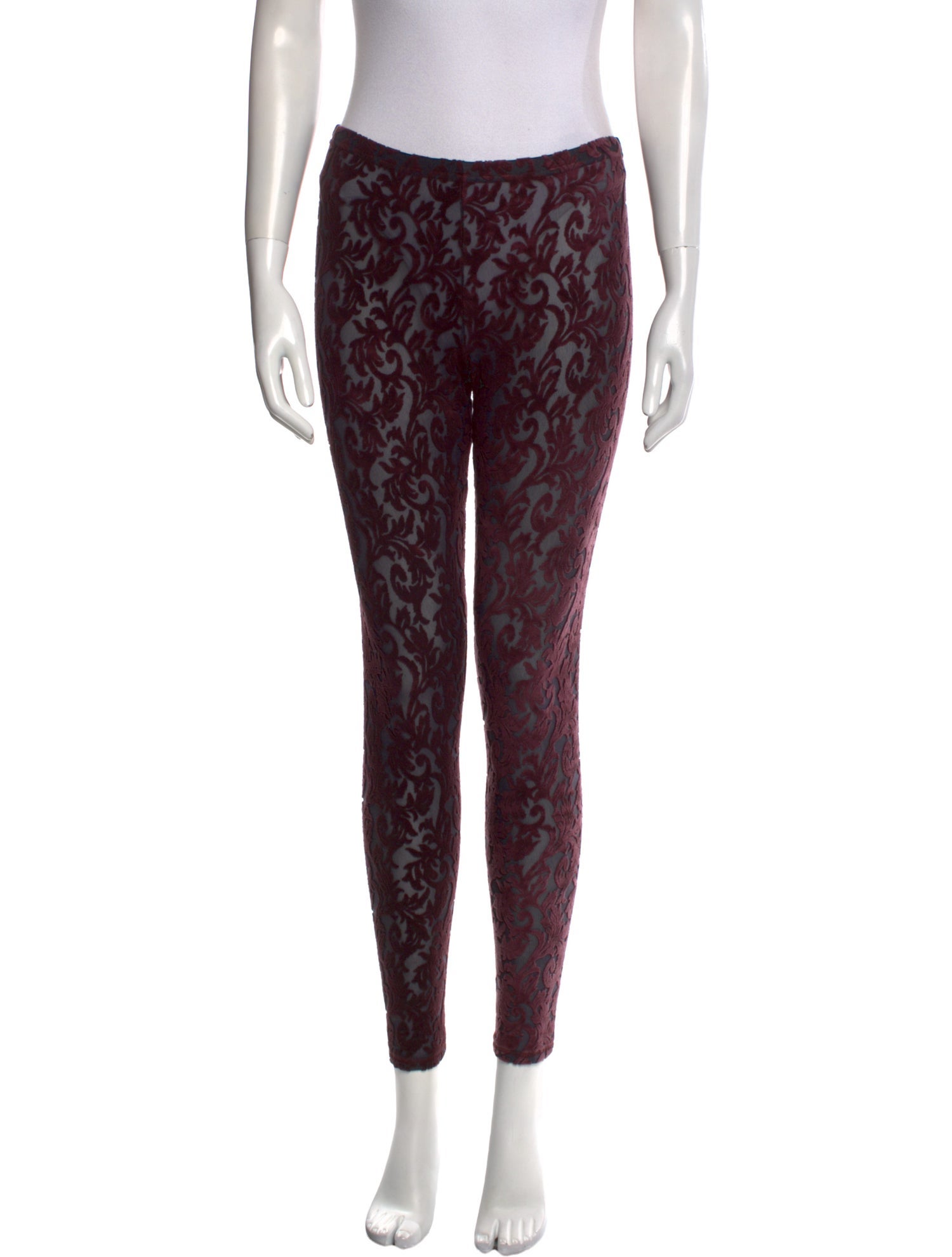 Roberto Cavalli Lace Pattern Skinny Leg Pants