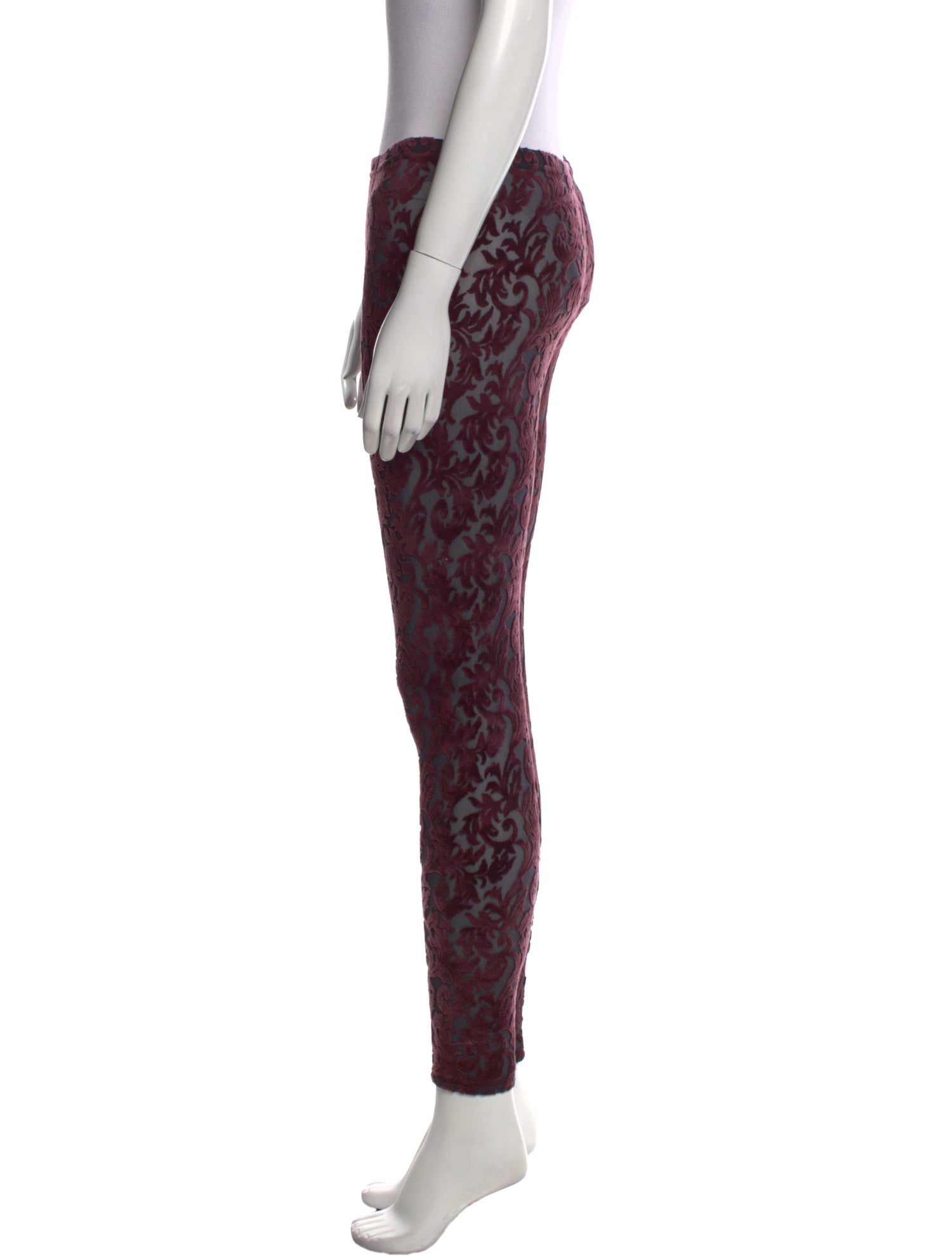 Roberto Cavalli Lace Pattern Skinny Leg Pants
