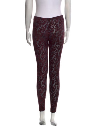 Roberto Cavalli Lace Pattern Skinny Leg Pants