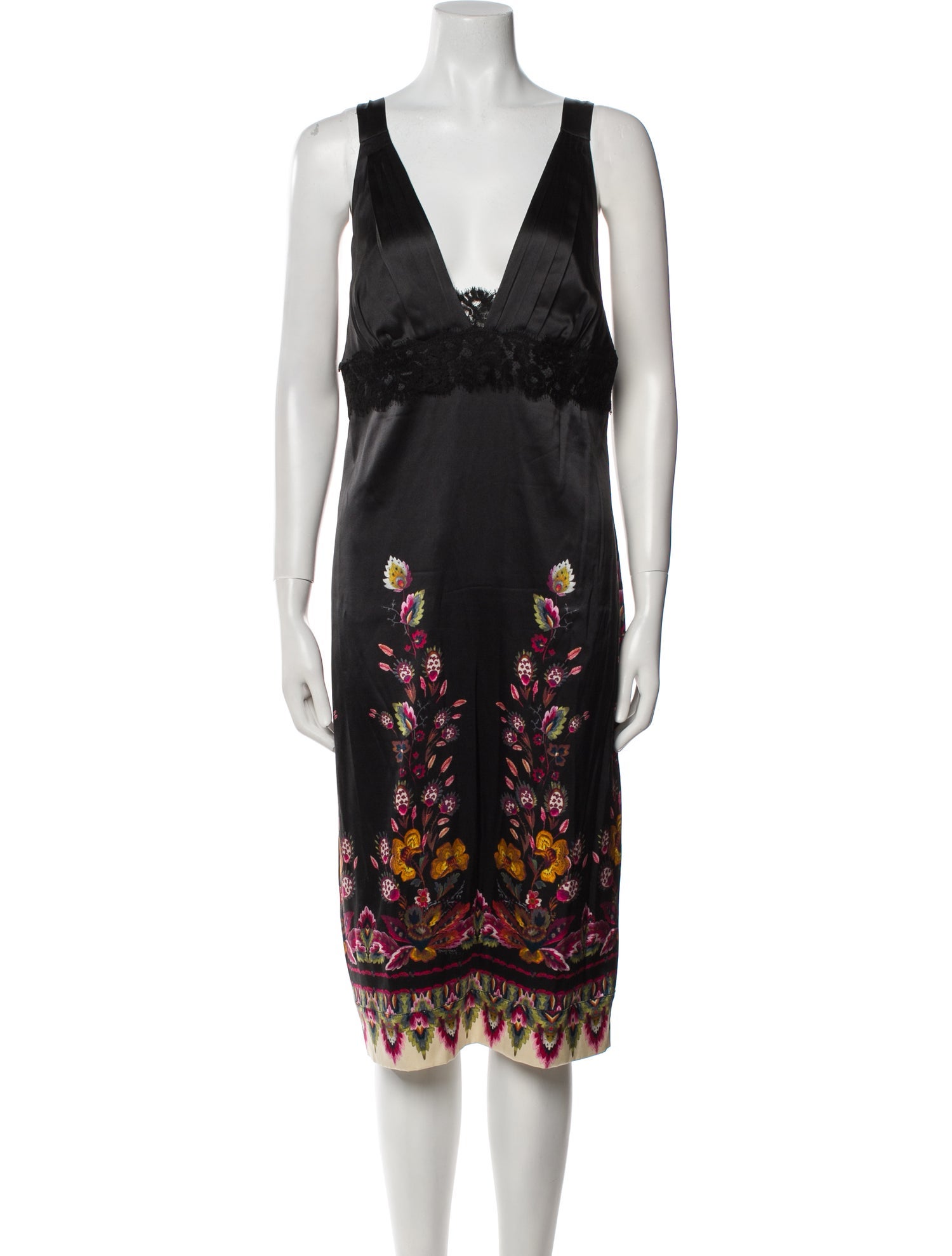 Roberto Cavalli Silk Midi Length Dress