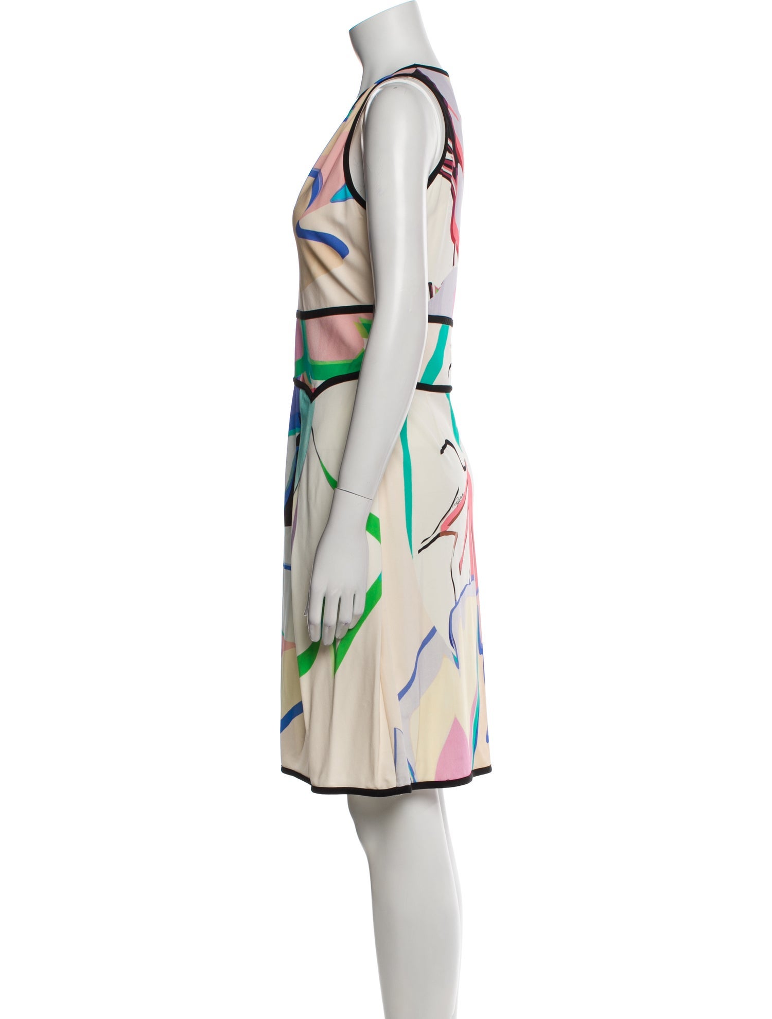 Roberto Cavalli Printed Knee-Length Dress