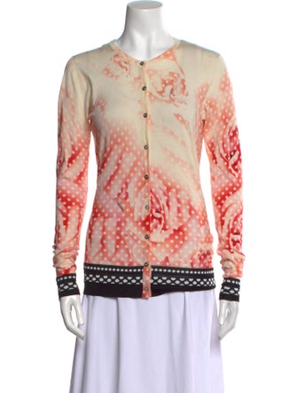 Roberto Cavalli Wool Printed Sweater
