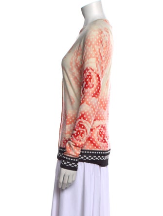 Roberto Cavalli Wool Printed Sweater