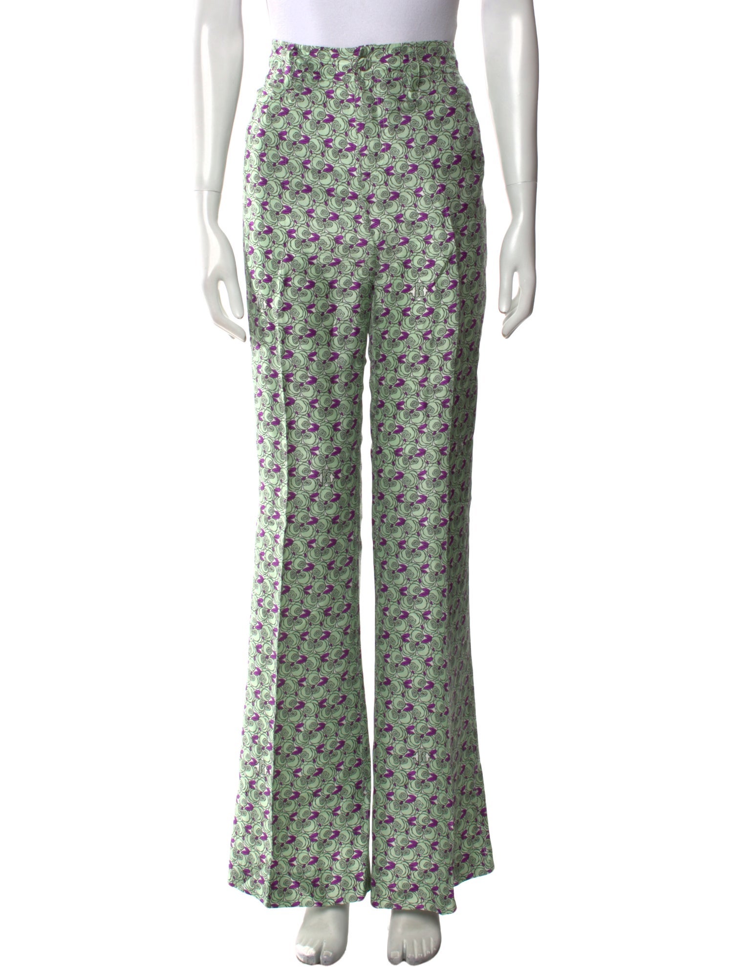 Roberto Cavalli Silk Wide Leg Pants