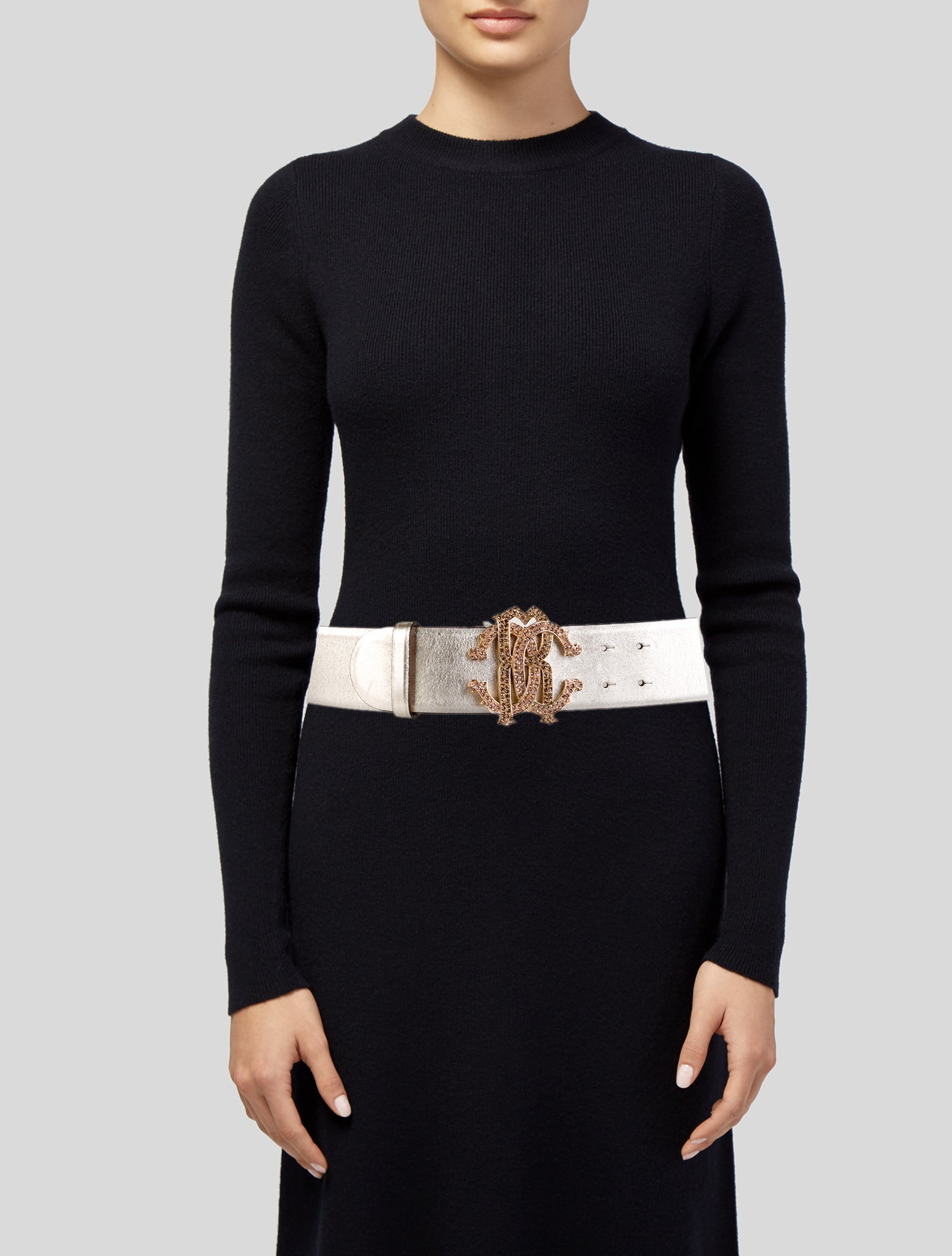Roberto Cavalli Wide Leather Waist Belt