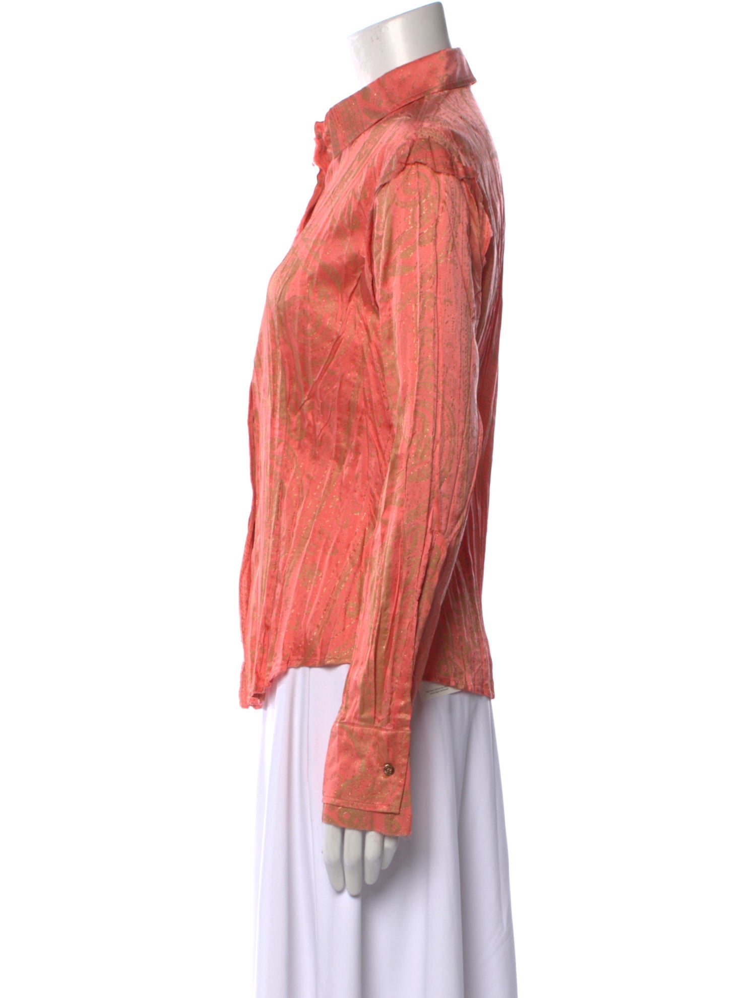 Roberto Cavalli Vintage Late 1990's - Early 2000's Button-Up Top