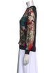 Roberto Cavalli Floral Print Crew Neck Sweatshirt