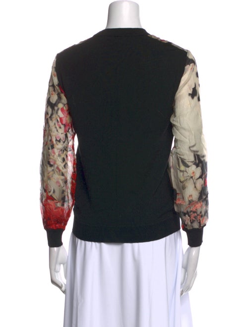 Roberto Cavalli Floral Print Crew Neck Sweatshirt