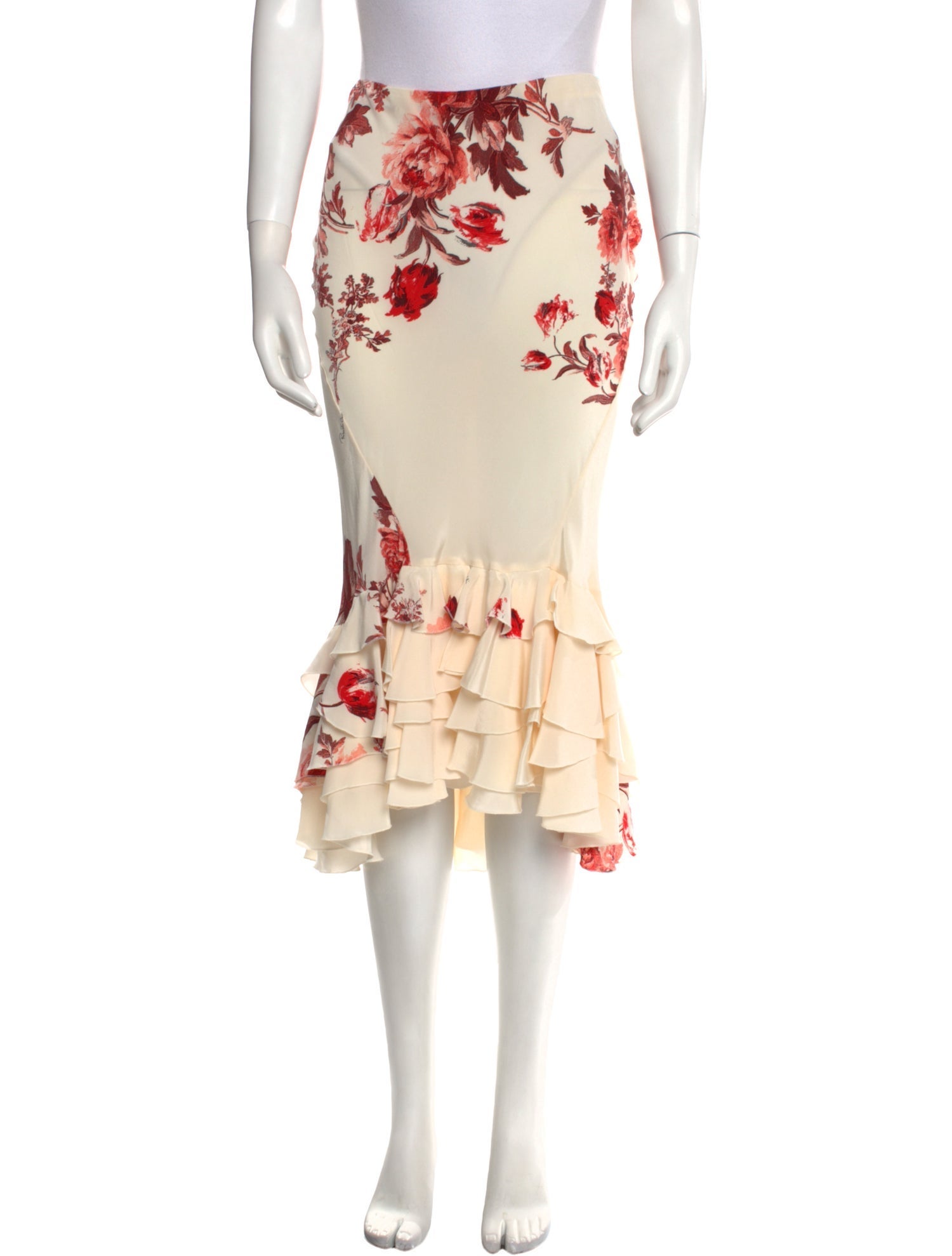 Roberto Cavalli Vintage Midi Length Skirt