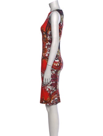 Roberto Cavalli Printed Knee-Length Dress