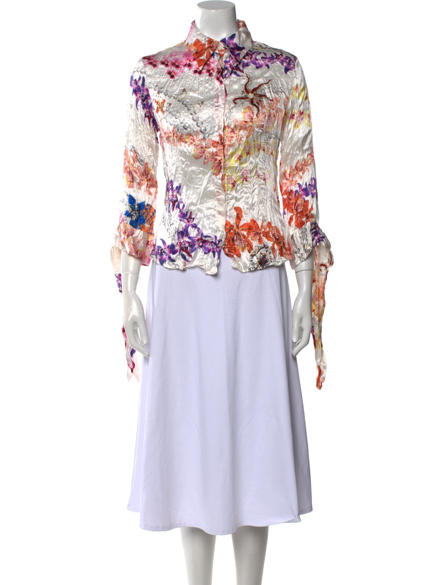 Just Cavalli Vintage 2006 Button-Up Top