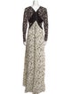 Roberto Cavalli Nylon Long Dress