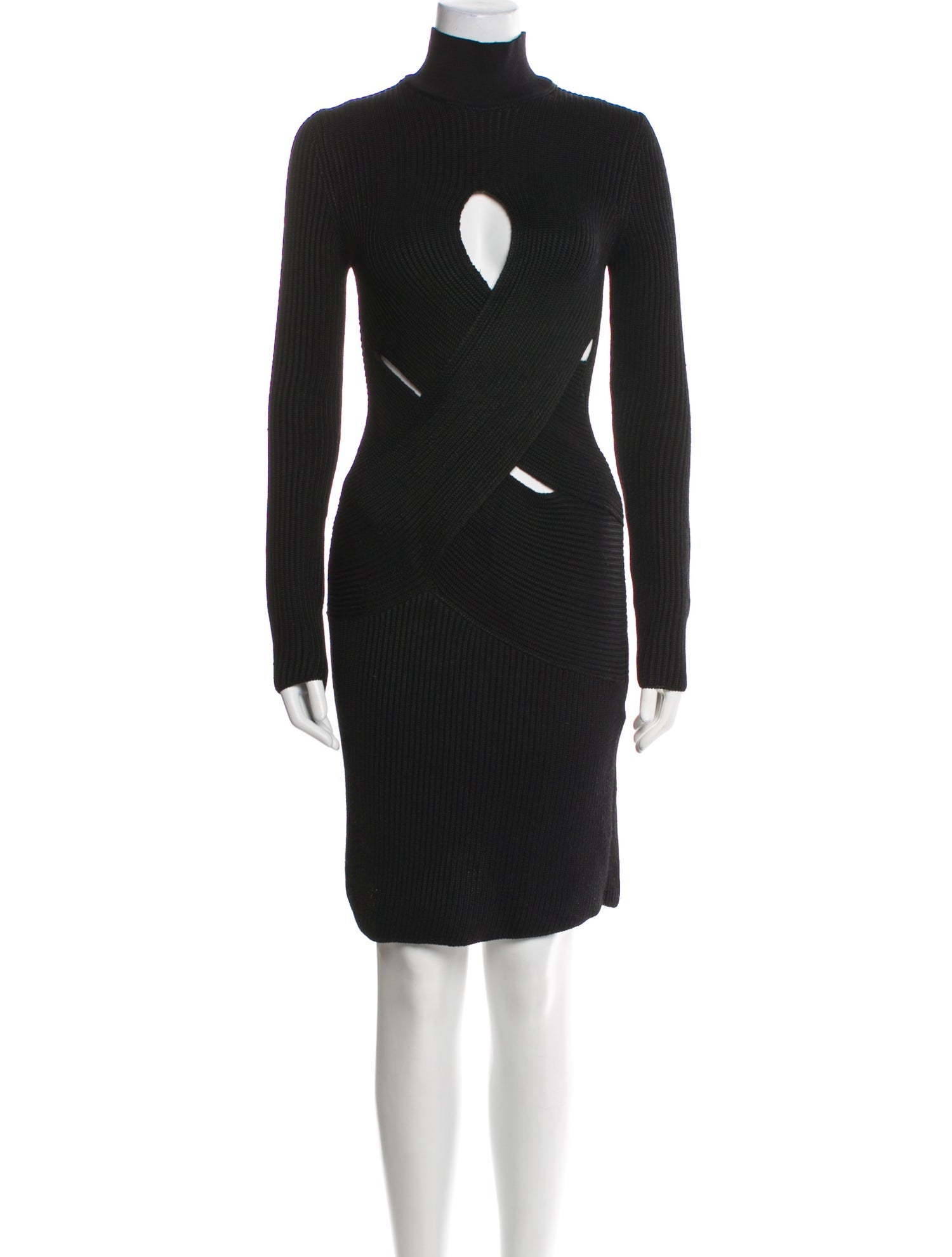 Roberto Cavalli Turtleneck Knee-Length Dress