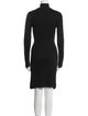 Roberto Cavalli Turtleneck Knee-Length Dress