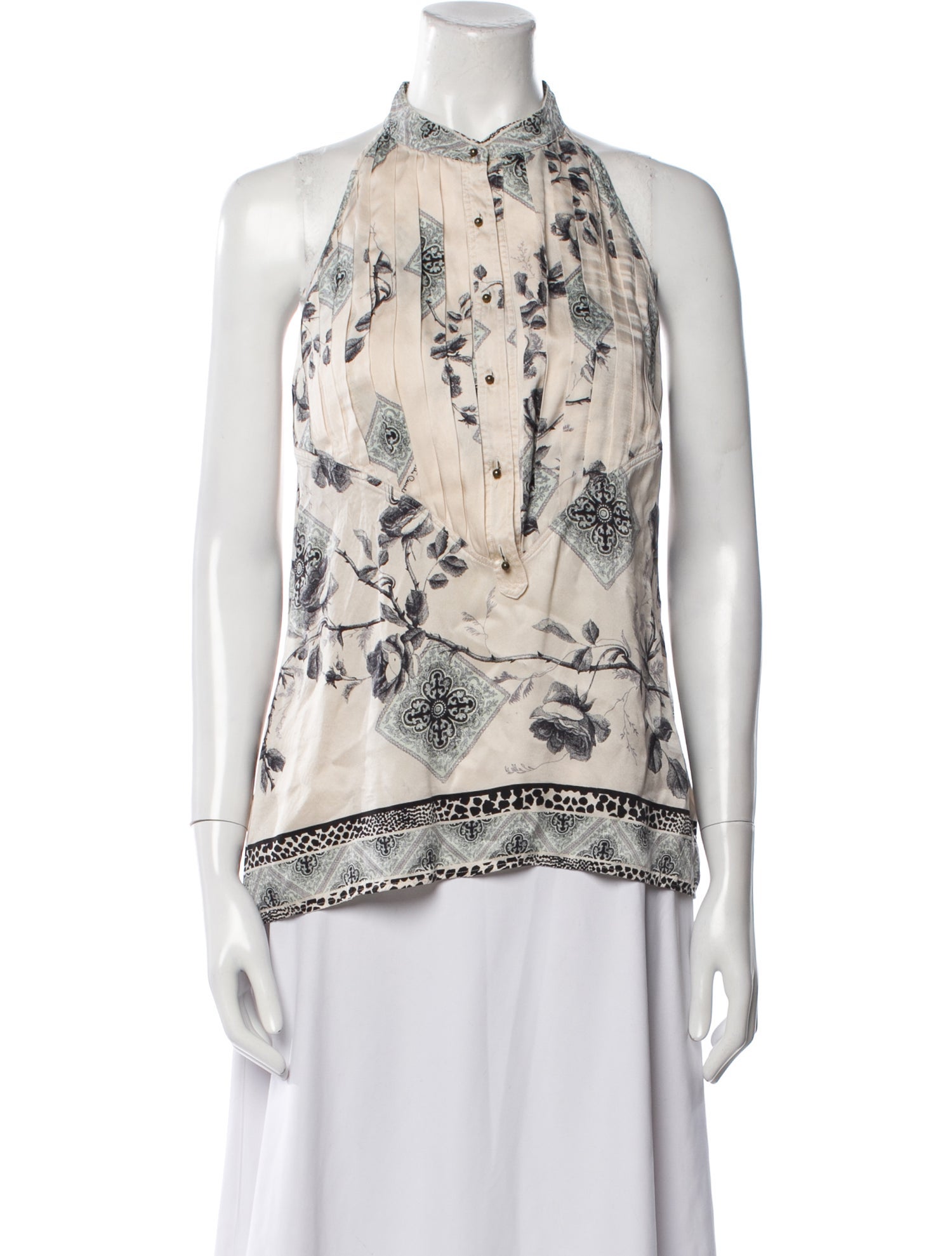 Roberto Cavalli Silk Printed Blouse
