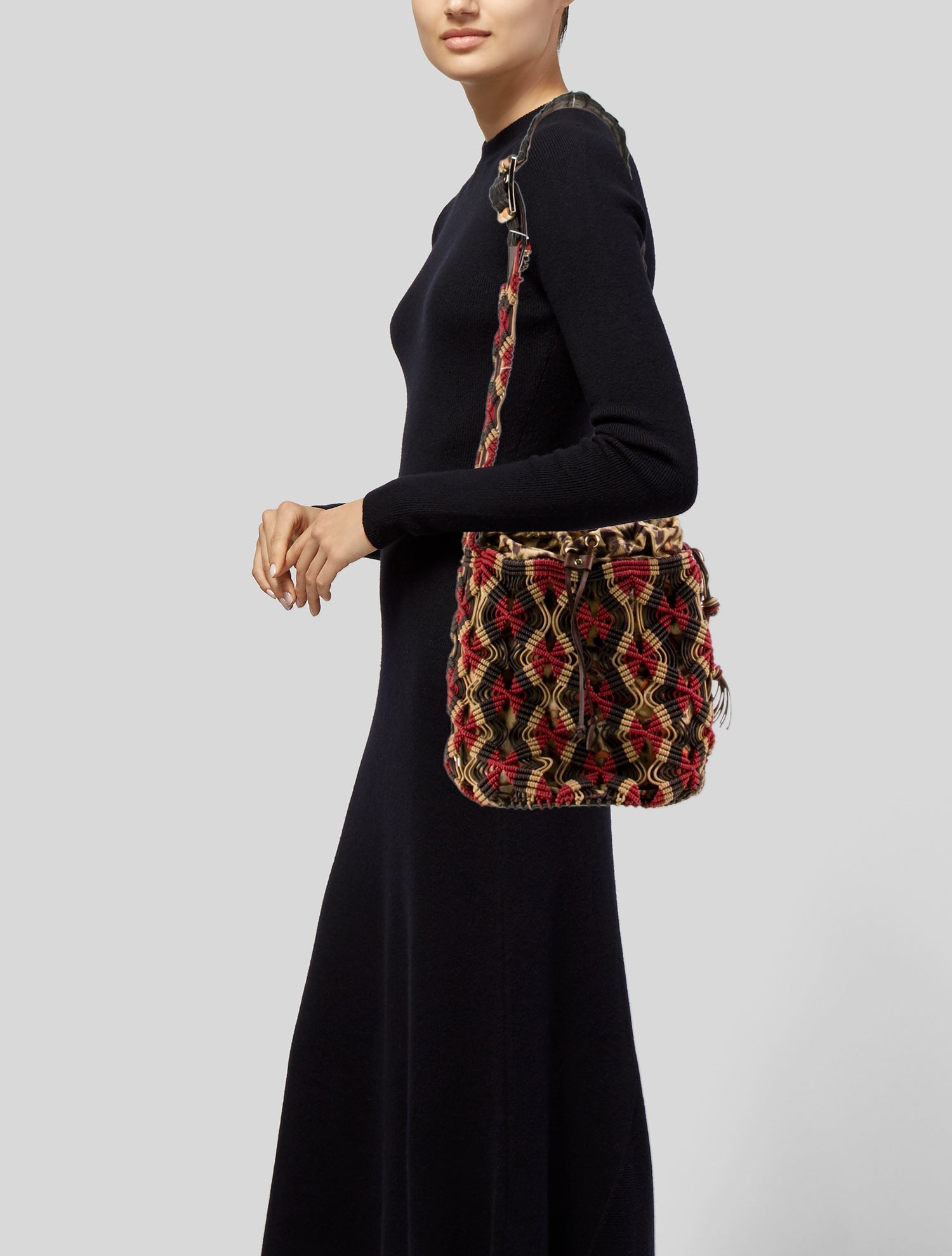 Roberto Cavalli Leather Crossbody Bag