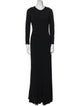 Roberto Cavalli Crew Neck Long Dress