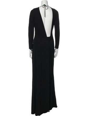 Roberto Cavalli Crew Neck Long Dress