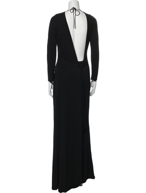 Roberto Cavalli Crew Neck Long Dress