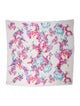 Roberto Cavalli Silk Floral Print Scarf