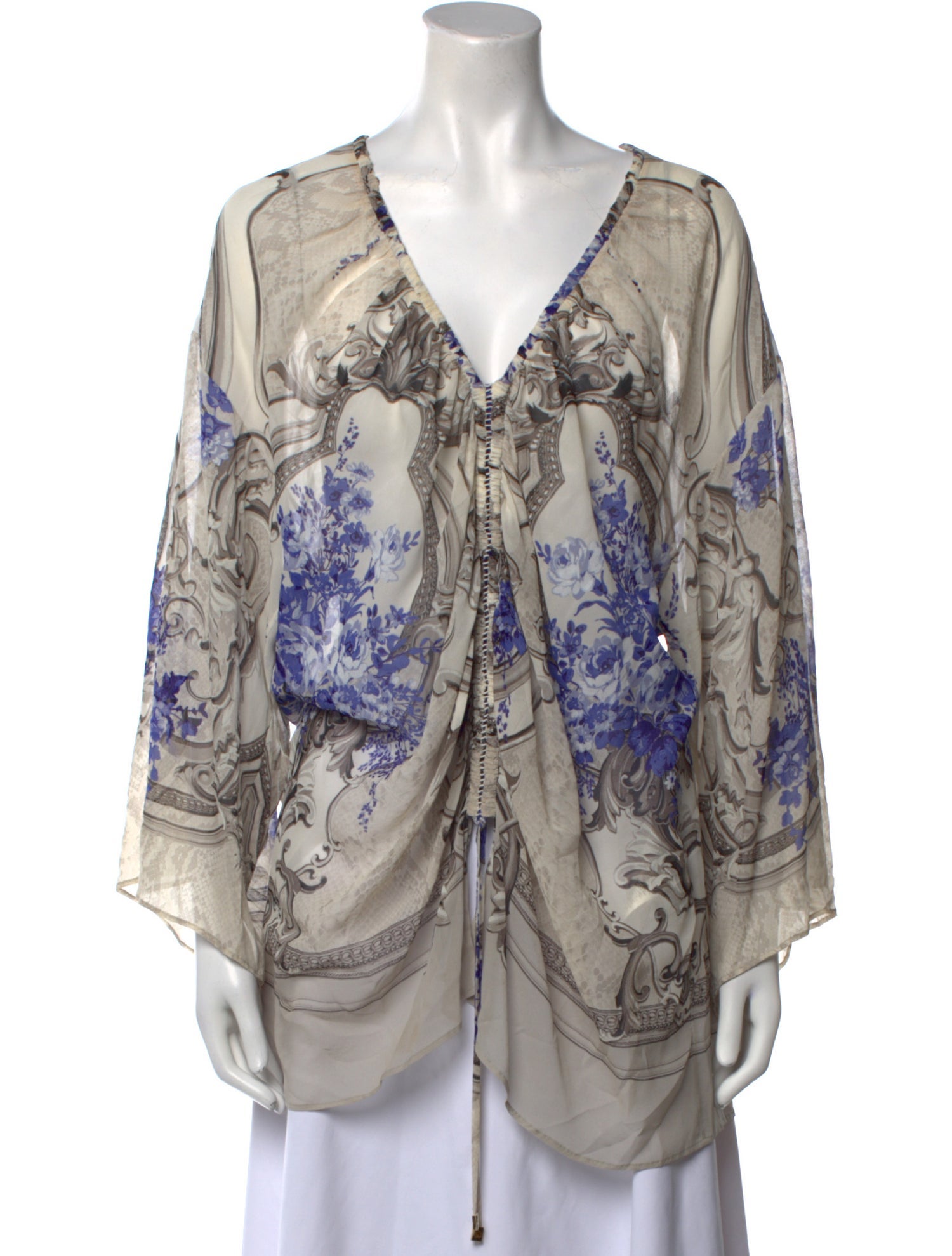 Roberto Cavalli Silk Printed Tunic
